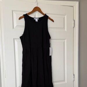 Lucky Brand Black Midi Dress